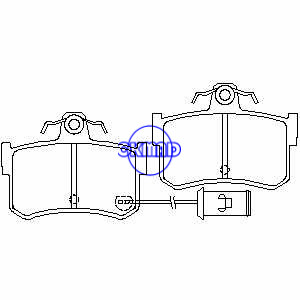 STERLING 825 827 HONDA Legend ROVER 800 Pastilha de freio FMSI:7295-D406 OEM:43022-SG9-V00 FDB463 TRW:GDB486 WVA:20087 20091, FF463